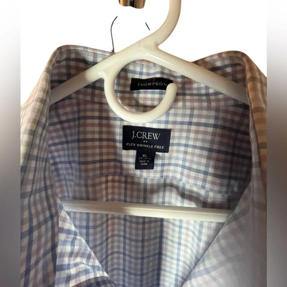 J.CREW THOMPSON FLEX WRINKLE FREE BUTTON UP MENS‎ SIZE XL